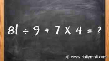 Supposedly simple math sum leaves people confused - can you solve it in 30 seconds?