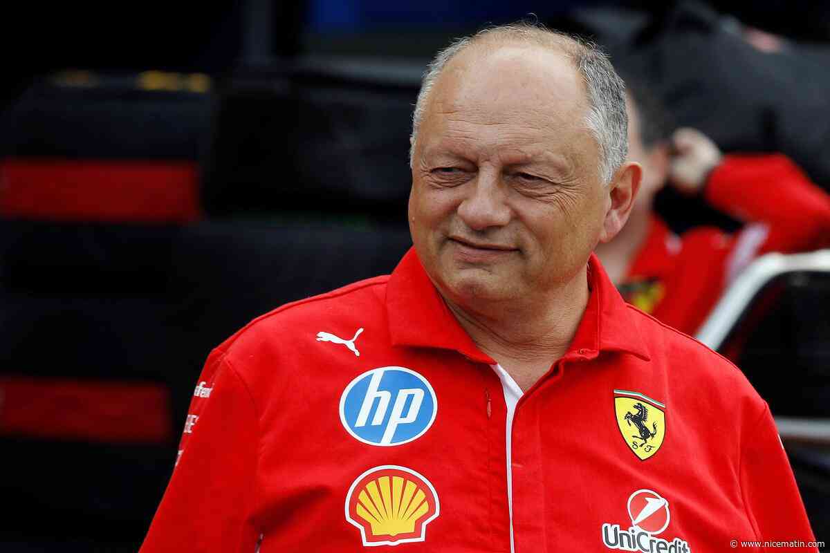 Mis au repos ce samedi, le patron de l’écurie Ferrari Frédéric Vasseur fait son retour dans le paddock après son hospitalisation