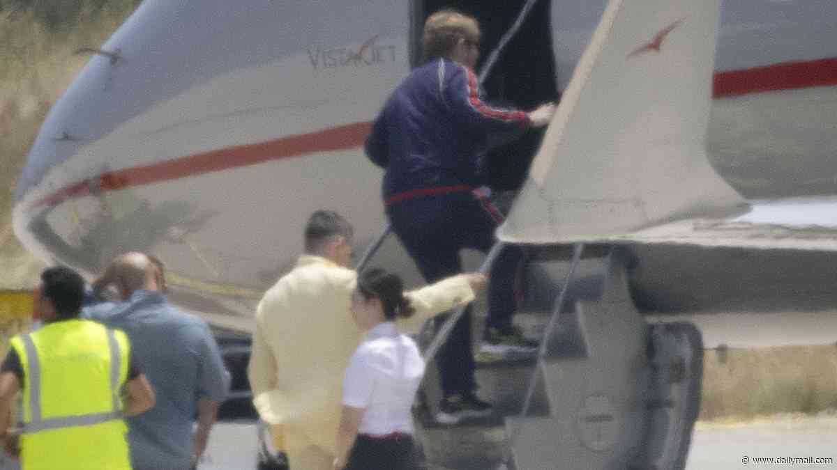 Dua Lipa and Callum Turner's wedding singer Elton John leaves the party early! Star catches a private jet out of Sicily hours after serenading his friends as all the details from the couple's £1.5m weekend are revealed