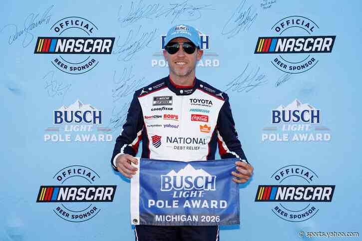 NASCAR FireKeepers Casino 400 starting grid lineup as Denny Hamlin’s pole gets nullified