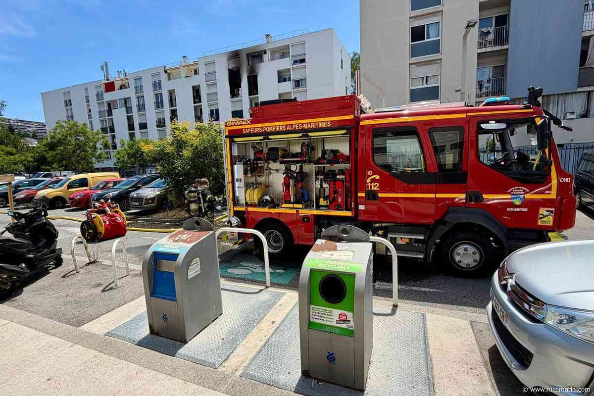 Un important feu d’appartement mobilise les secours dans le quartier des Moulins à Nice