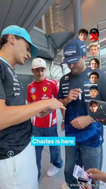 Can George get the ENTIRE F1 grid to sign Jack Wolff’s cards? 🙌🖊️ #f1 #mercedesf1 #georgerussell