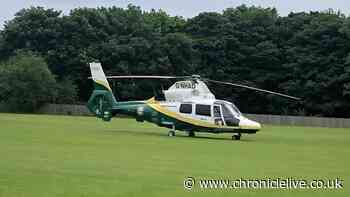 Air ambulance lands in Tynemouth with patient taken to hospital after 'medical incident'