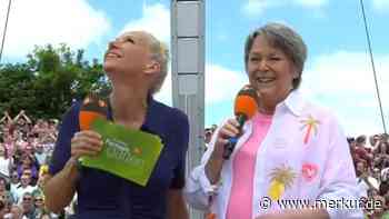 „Muss dann immer weinen“: Andrea Kiewel trauert im „ZDF-Fernsehgarten“ um Vorgängerin