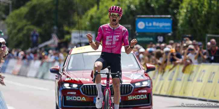 Sterke Alex Baudin soleert vanuit de vlucht naar zege en gele trui in Tour Auvergne