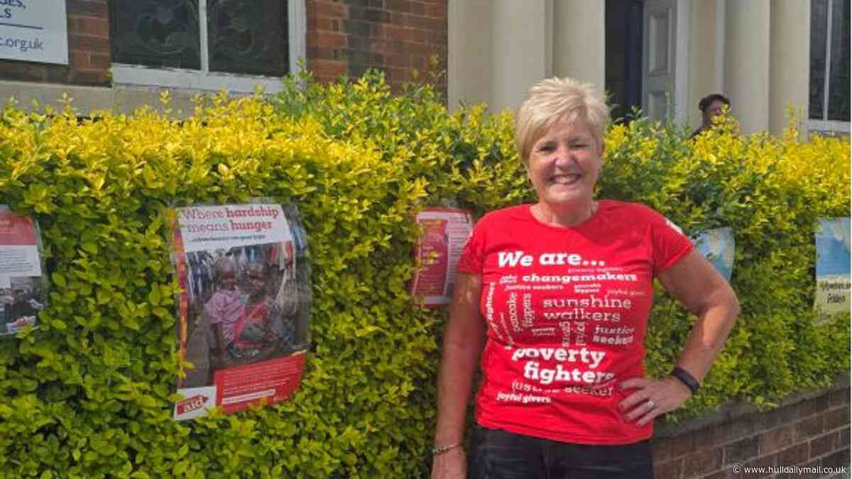 Angie's charity feat is hard on the feet - but will help people out of poverty