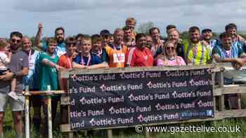 Bereaved players took to the pitch in Redcar to raise cash for specialised hospital room