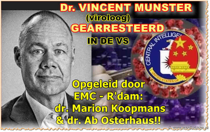 GEPAKT!! Dr. Vincent Munster knutselt met EBOLA..!