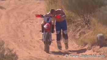 Iconic Aussie Outback desert race is marred by tragedy as motorbike rider dies in crash