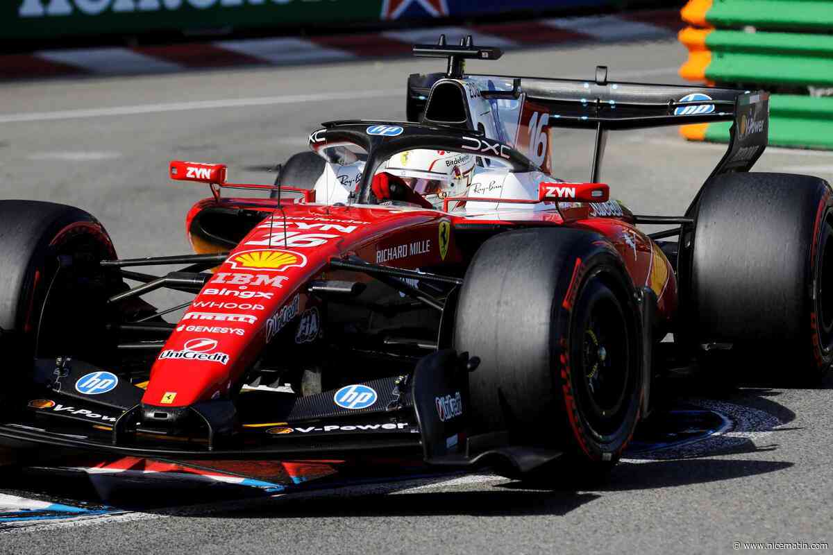 À la relance après la safety car, Charles Leclerc tape le mur et abandonne