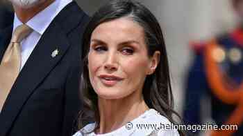 Queen Letizia's modern wedding-style dress – and extravagant £2.2k diamond earrings