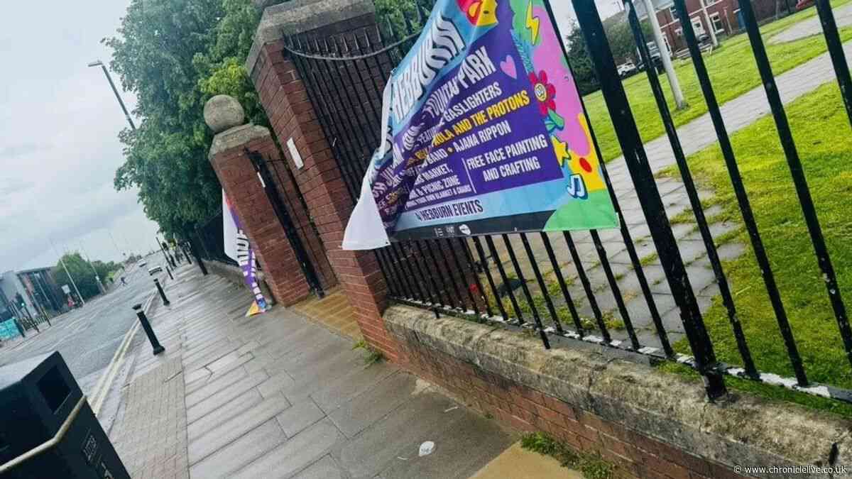 Pride volunteers subjected to 'disgraceful' abuse after banners torn down in Tyneside street
