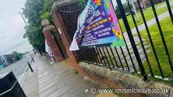 Pride volunteers subjected to 'disgraceful' abuse after banners torn down in Tyneside street