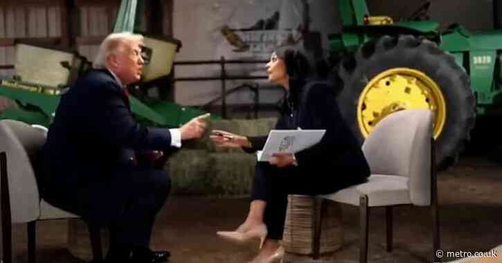 Trump crashes out of interview ranting at ‘crooked, one-sided press’ after being pressed on Iran and elections
