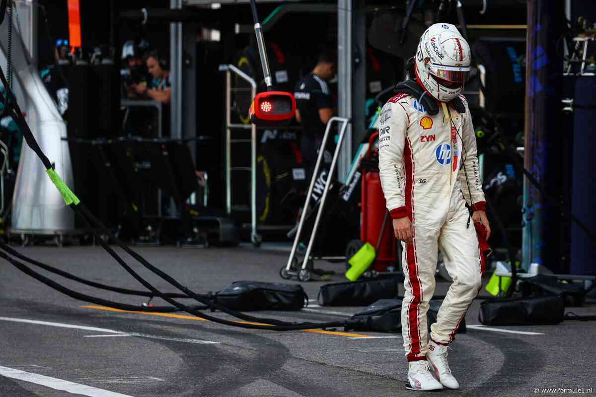 Charles Leclerc baalt van zijn uitvalbeurt in Monaco: ‘Geen woorden voor’