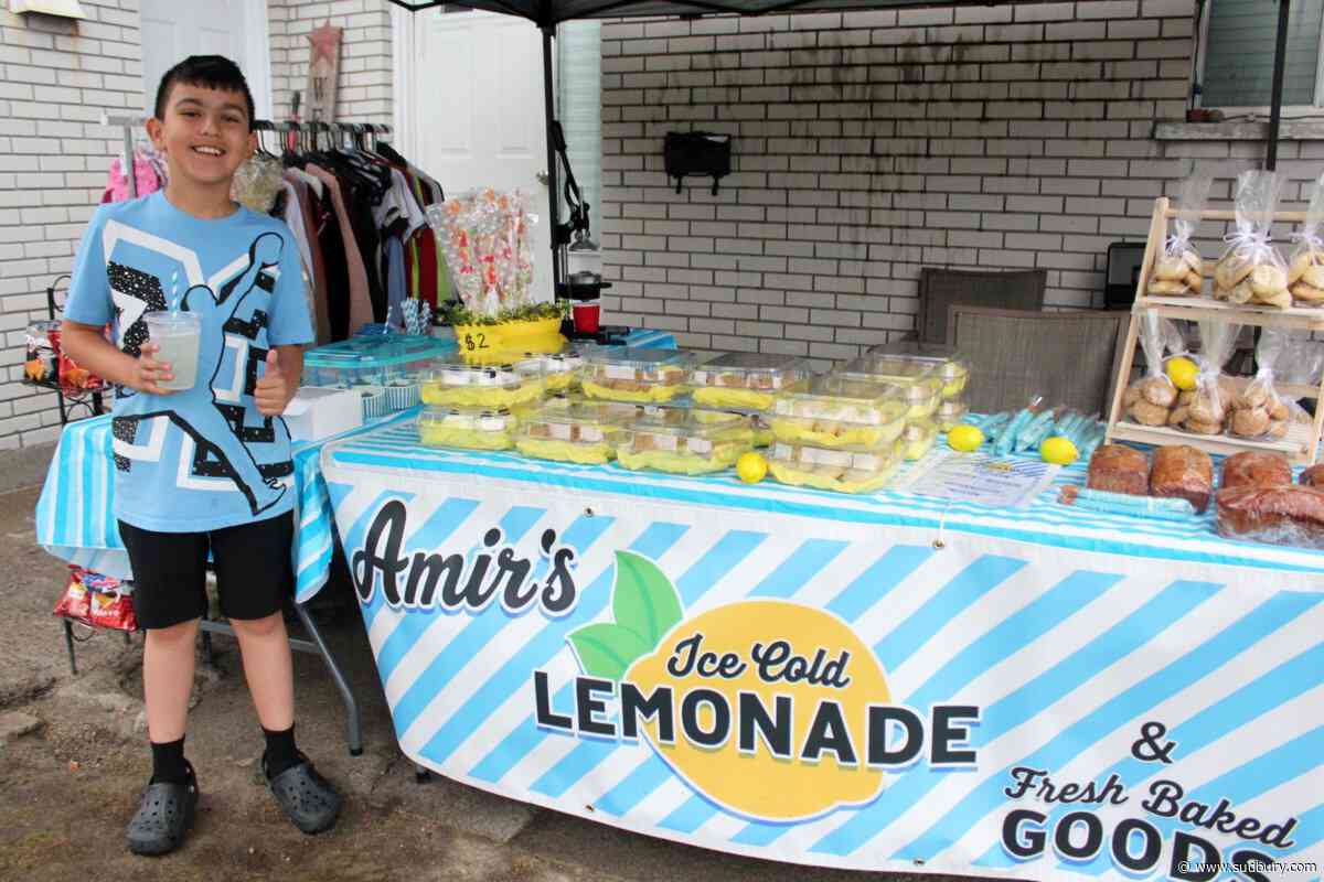 Photos: Copper Cliff has a yard sale, lemonade, strawberry shortcake good time