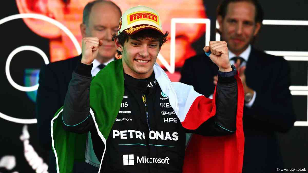 Antonelli wins in Monaco, fifth-straight win