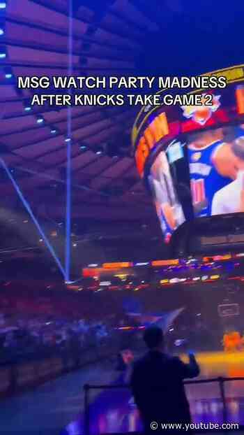 MSG IS ROARING #nba #nyknicks #nbaplayoffs #nbafinals