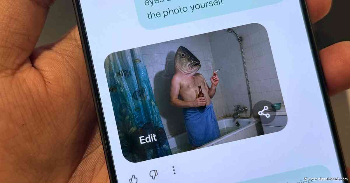 I asked ChatGPT to restore an image. It produced a naked man with a fish head