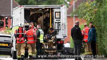 Chaos on residential street as 'suspicious items' found at two homes just feet apart in space of 24 hours