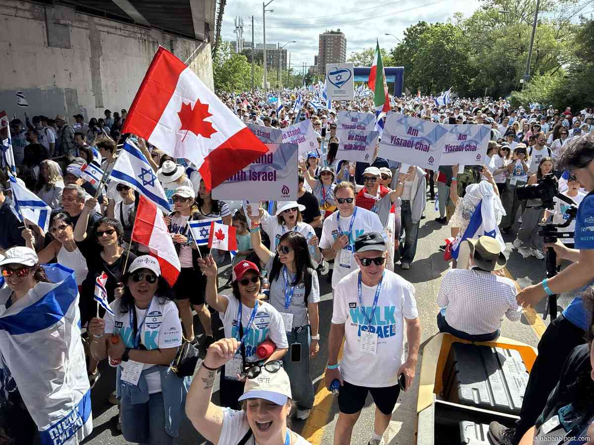 'We're not facing it alone': Record crowd joins Toronto Walk with Israel as antisemitism surges