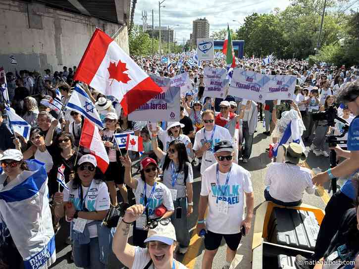 'We're not facing it alone': Record crowd joins Toronto Walk with Israel as antisemitism surges