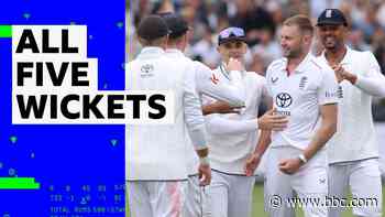 Fast and frenetic - England take five wickets in a session to seal win