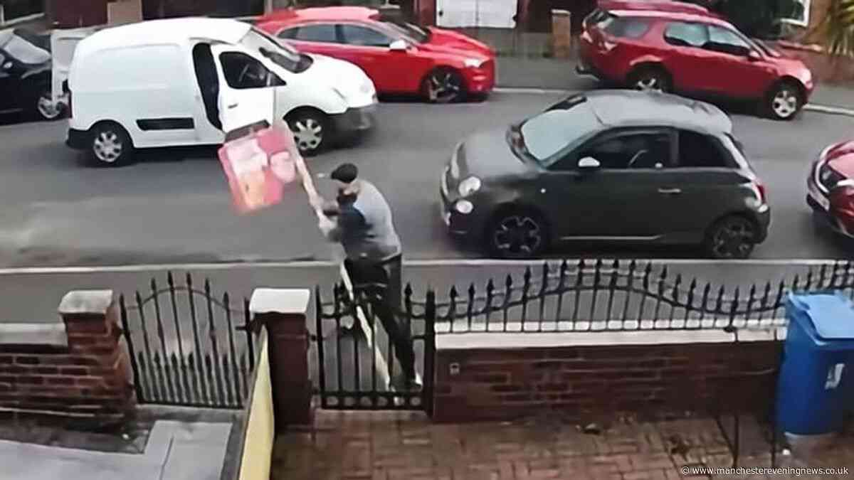 Andy Burnham says 'give it a rest' as CCTV shows 'someone up to no good'