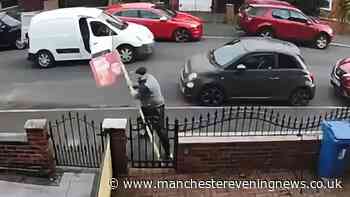 Andy Burnham says 'give it a rest' as CCTV shows 'someone up to no good'