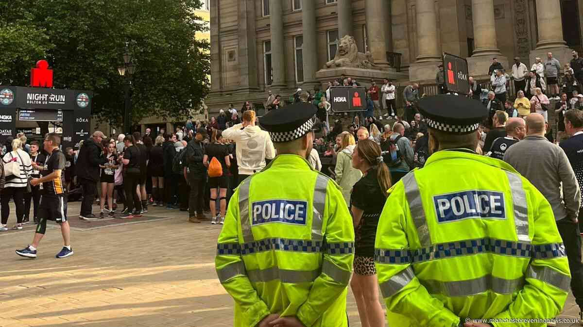 Suspected thief runs onto Ironman track in attempt to escape police in Bolton
