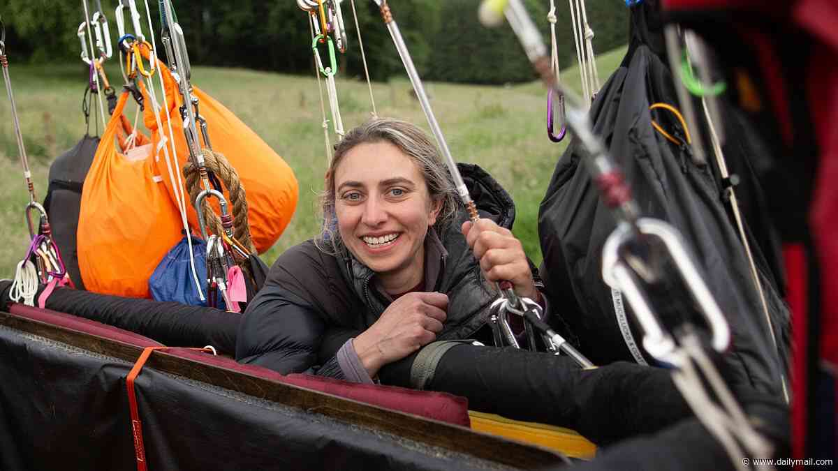 British adventurer becomes the first woman to cross the Atlantic Ocean in a hydrogen gas balloon