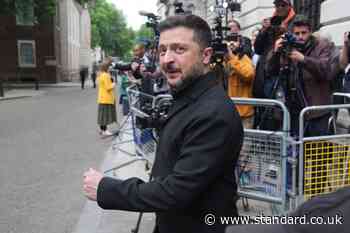 Ukraine will not ‘silently die’, vows Zelensky ahead of talks at No 10