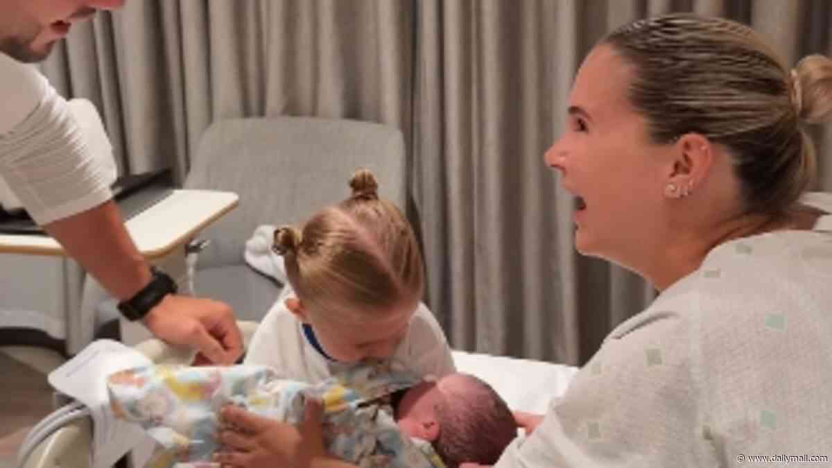 Molly-Mae Hague reveals she gave birth to a baby boy as she shares sweet video of daughter Bambi meeting her new brother