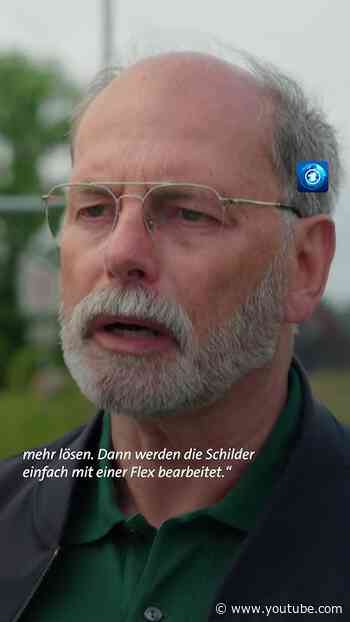 Maßnahmen gegen Ortsschildklau #sören #ortsschild #dorf #tagesschau #nachrichten