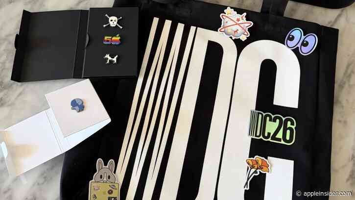 Little Finder Guy joins Clarius the Dogcow in the 2026 WWDC swag bag