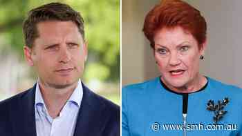 Andrew Hastie slams Hanson’s ‘MAGA first’ mindset as One Nation leader backs Trump