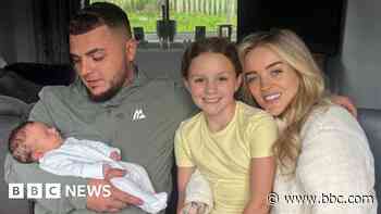 Family with newborn baby flee burning home barefoot