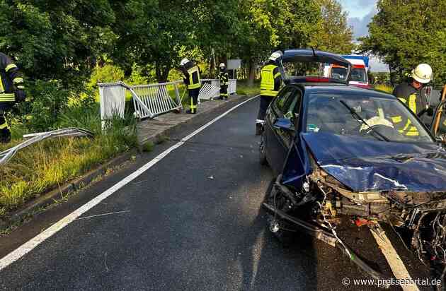 FW-ROW: Schwerer Verkehrsunfall auf der K139 bei Nütttel - Zwei Verletzte