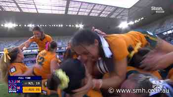 Jubilation as Aussies complete World Series triumph