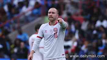 Christian Eriksen collapses on the pitch for Denmark again as well-wishes pour in for playmaker as Ukraine friendly is abandoned - almost exactly five years since his cardiac arrest at Euro 2020