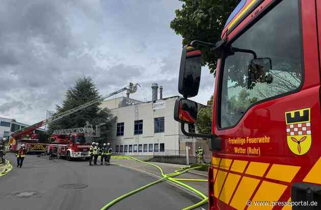 FW-EN: Großbrand in Wetter (Ruhr): Ennepe-Ruhr-Kreis demonstriert eindrucksvoll Zusammenhalt und Leistungsfähigkeit