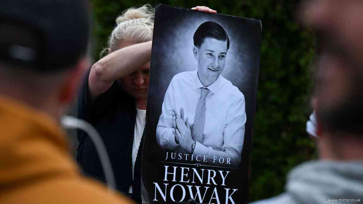 Over 150 gather at Southampton protest outside police station just yards from where Henry Nowak murdered