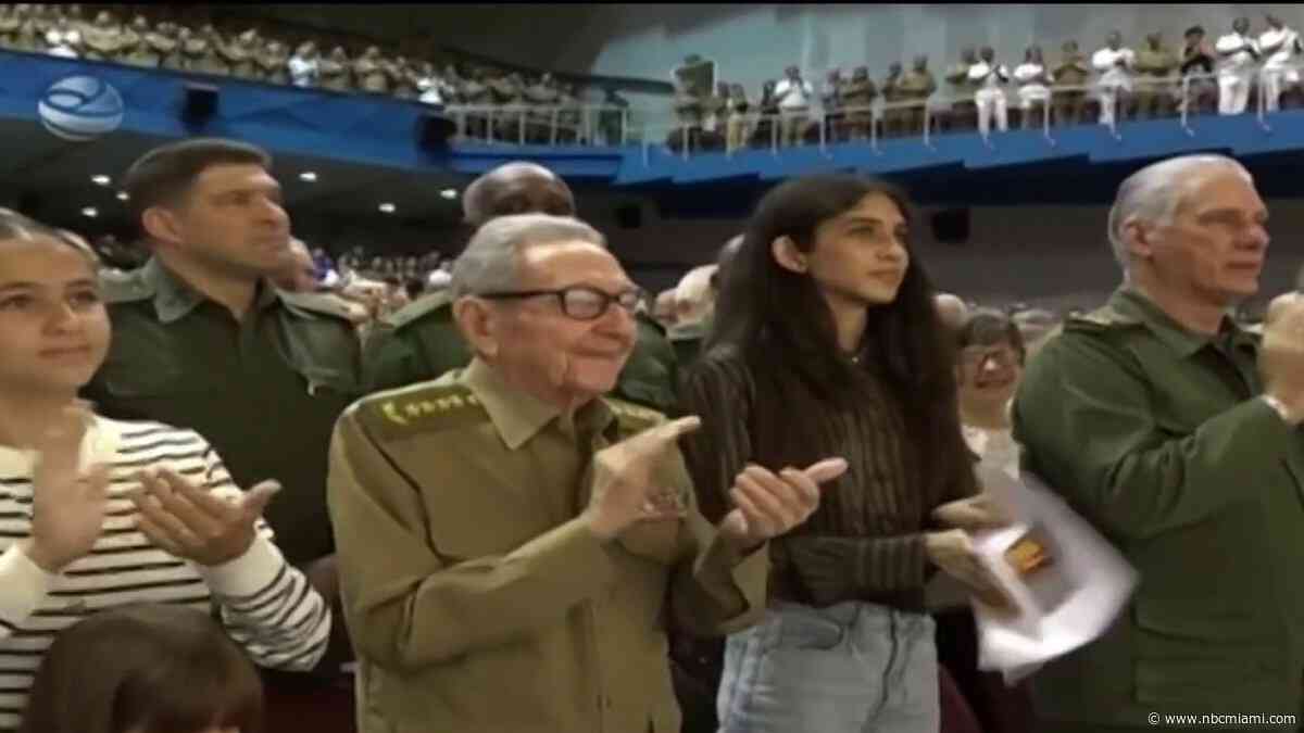 Cuba ex-leader Raúl Castro makes first appearance since US charges to celebrate birthday