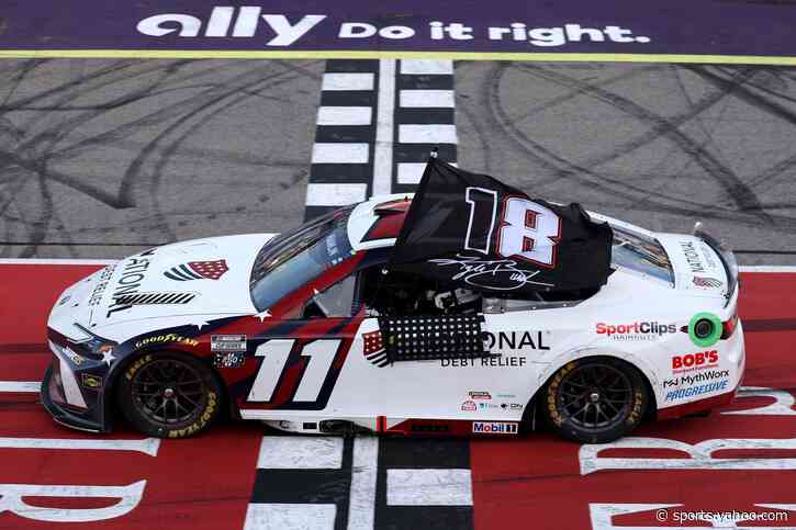 Denny Hamlin ties Kyle Busch, honors him with 63rd NASCAR Cup win at Michigan