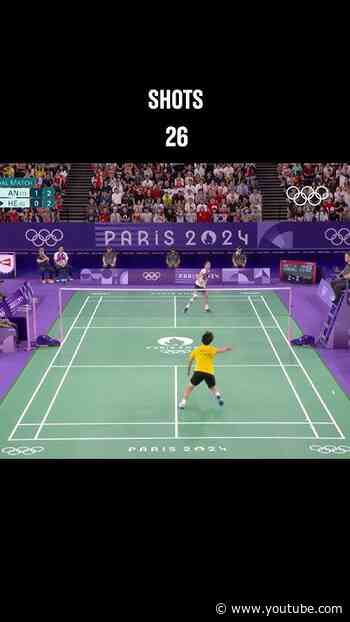 What a rally! ⚡️ Quick reaction from An Se-Young to win the point in the final at #Paris2024!
