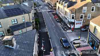 Traffic gridlock as council installs FOUR zebra crossings on 90-yard stretch of road: Fury as businesses lose trade and cars are stuck in long queues on town centre street