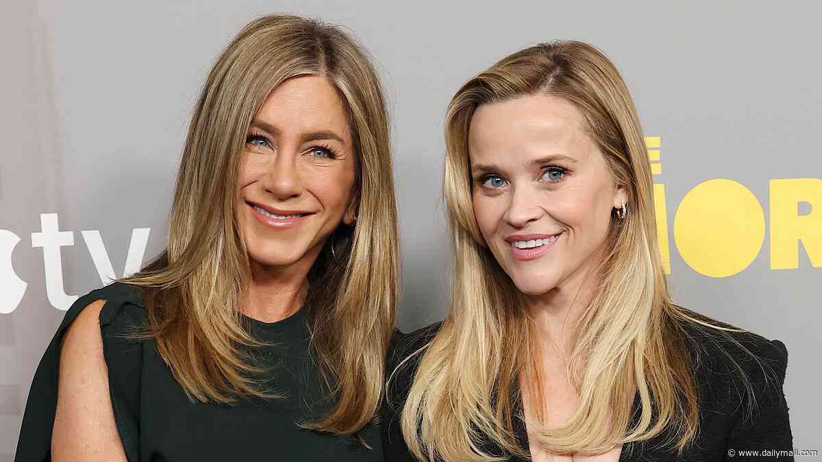 Jennifer Aniston and Reese Witherspoon cling to each other at The Morning Show screening... after gushing over their close bond