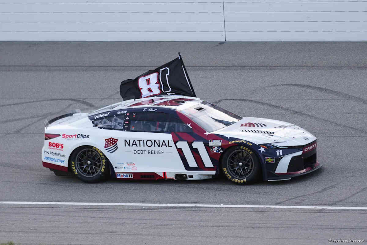 Denny Hamlin dedicates NASCAR victory at Michigan to Kyle Busch after tying him on career win list