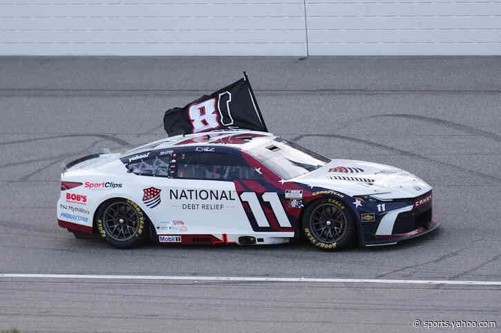 Denny Hamlin dedicates NASCAR victory at Michigan to Kyle Busch after tying him on career win list