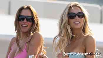 Alix Earle and Kylie Jenner's BFF Anastasia 'Stassie' Karanikolaou sizzle in skimpy bikinis during luxe Monaco yacht trip
